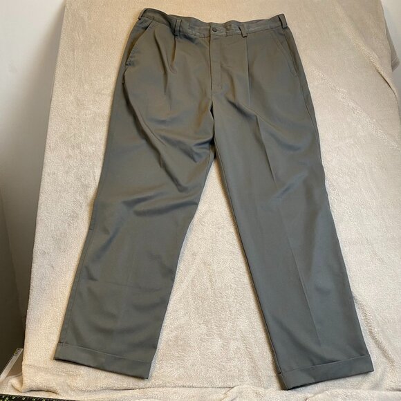 Nike Golf Mens Pants Size 40x32 Gray Polyester Flat Front Cuffs Breathable - Picture 15 of 15